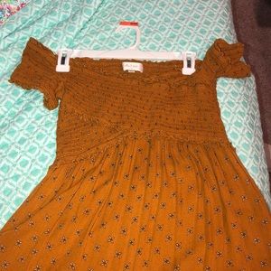 altar’d state mustard color wide leg romper